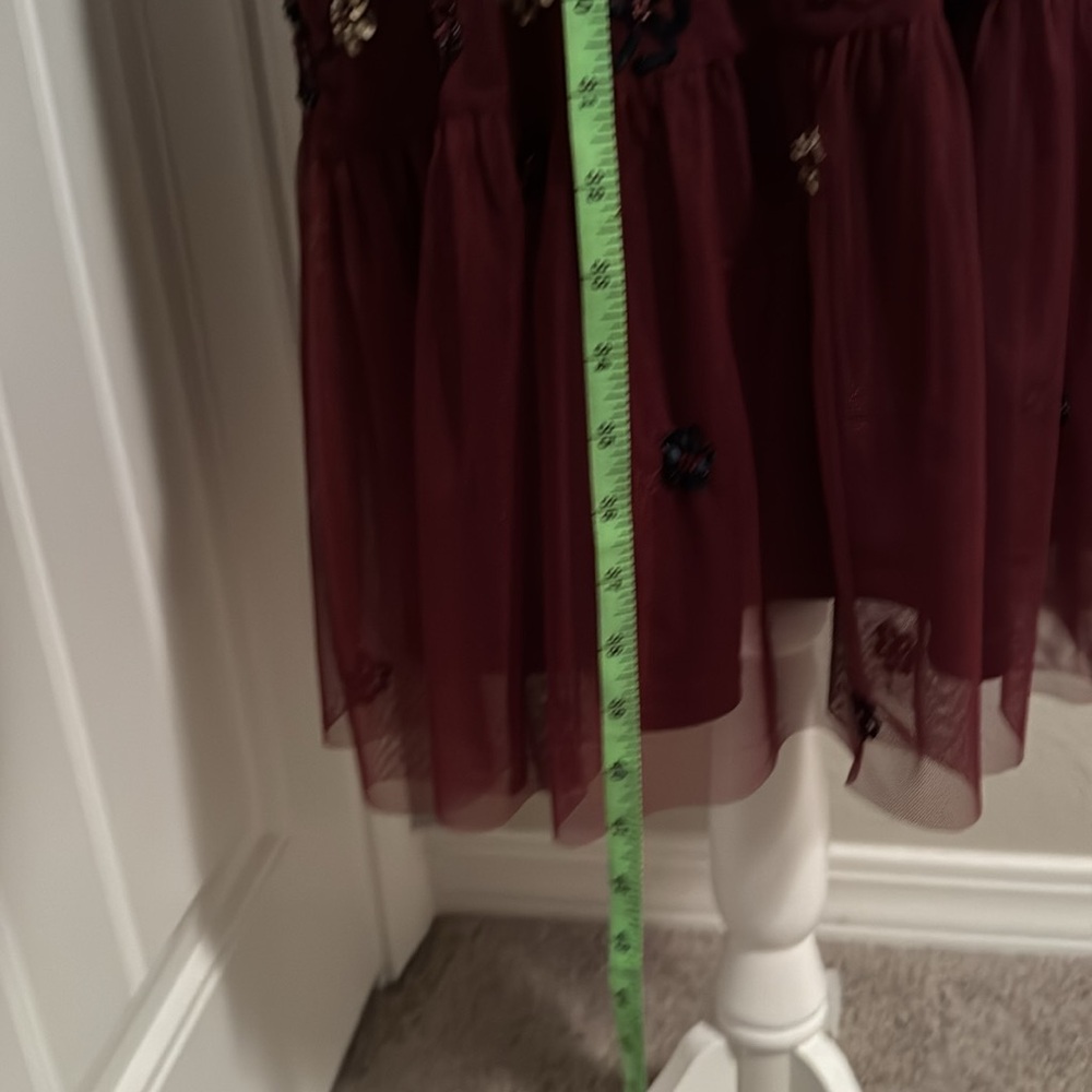 Gianni Bini Embellished Maroon Dress - Picture 5 of 7